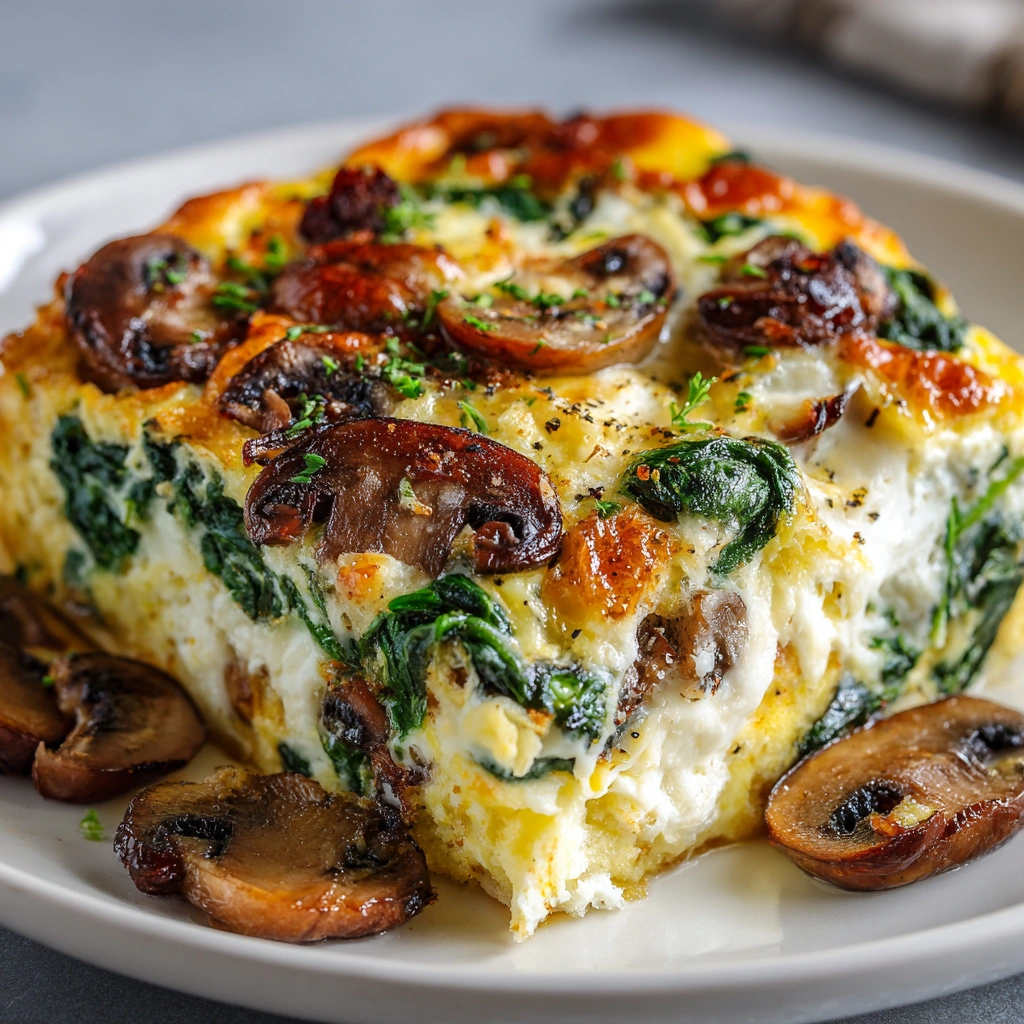 Spinach Mushroom Breakfast Casserole: A Tasty Start Today!
