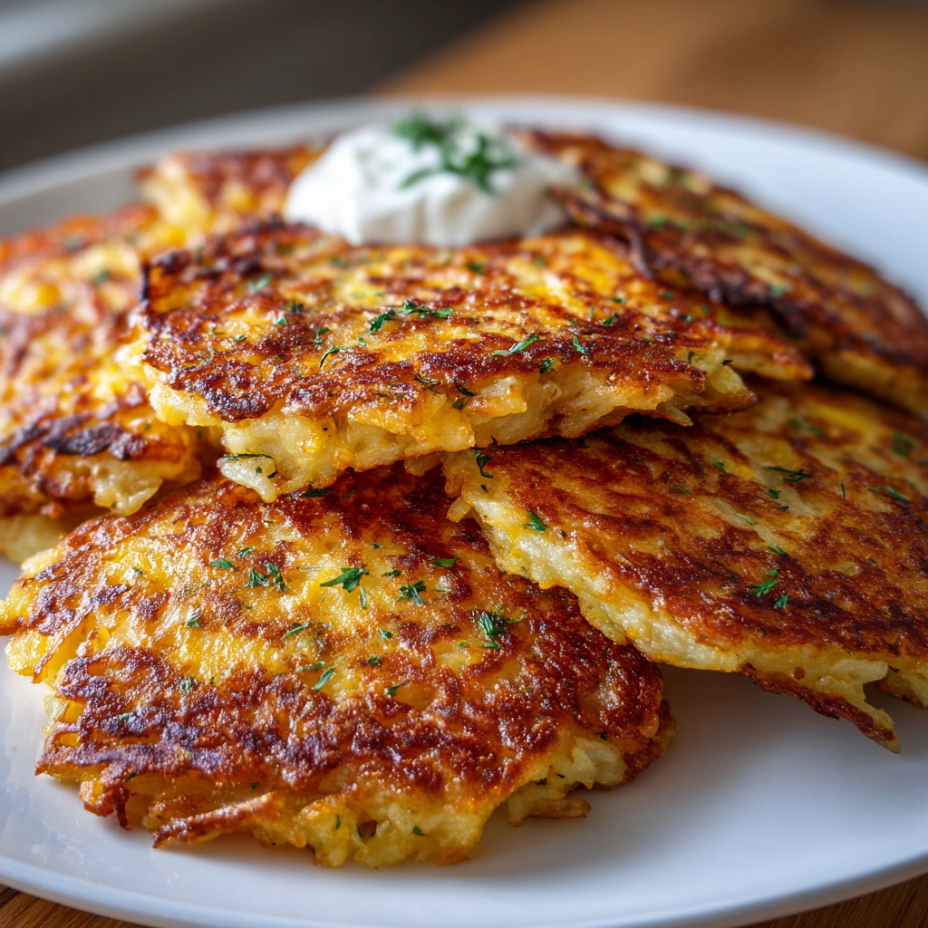 Potato and Onion Cheese Pancakes that Everyone Will Love!