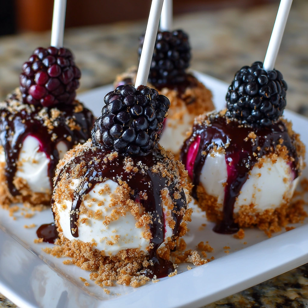 Forbidden Forest Blackberry Cheesecake Pops You’ll Love!