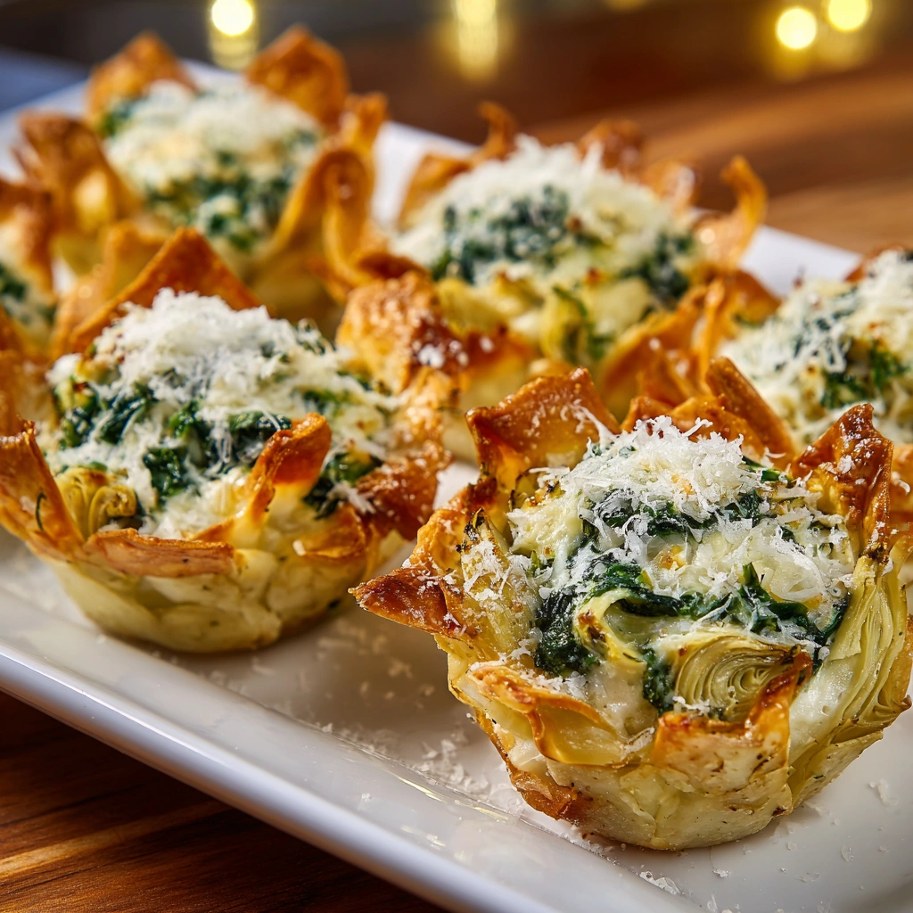 Delicious Spinach and Artichoke Dip Cups You Can’t Resist!