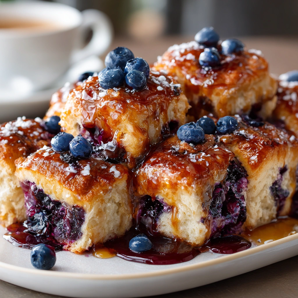 Sweet Blueberry Pull-Apart Biscuits