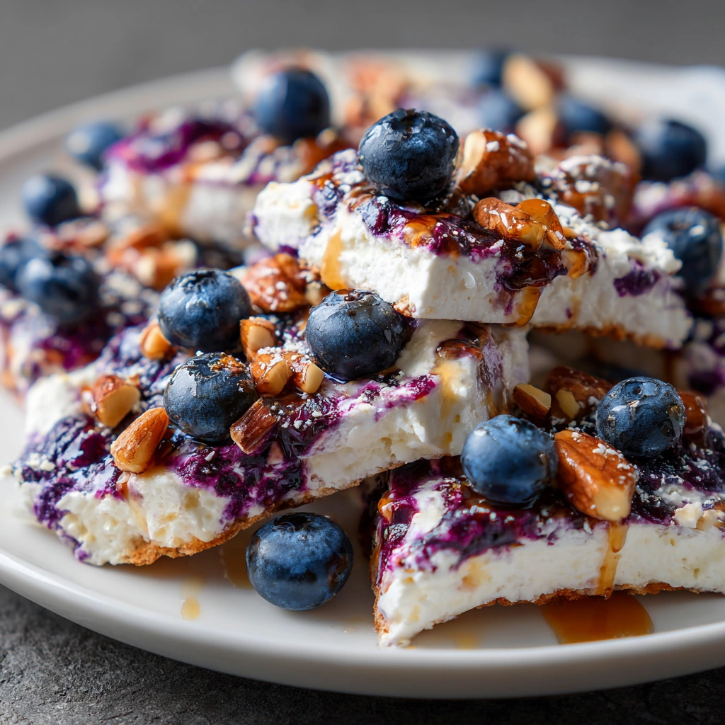 Blueberry Frozen Cottage Cheese Bark: A Guilt-Free Delight!