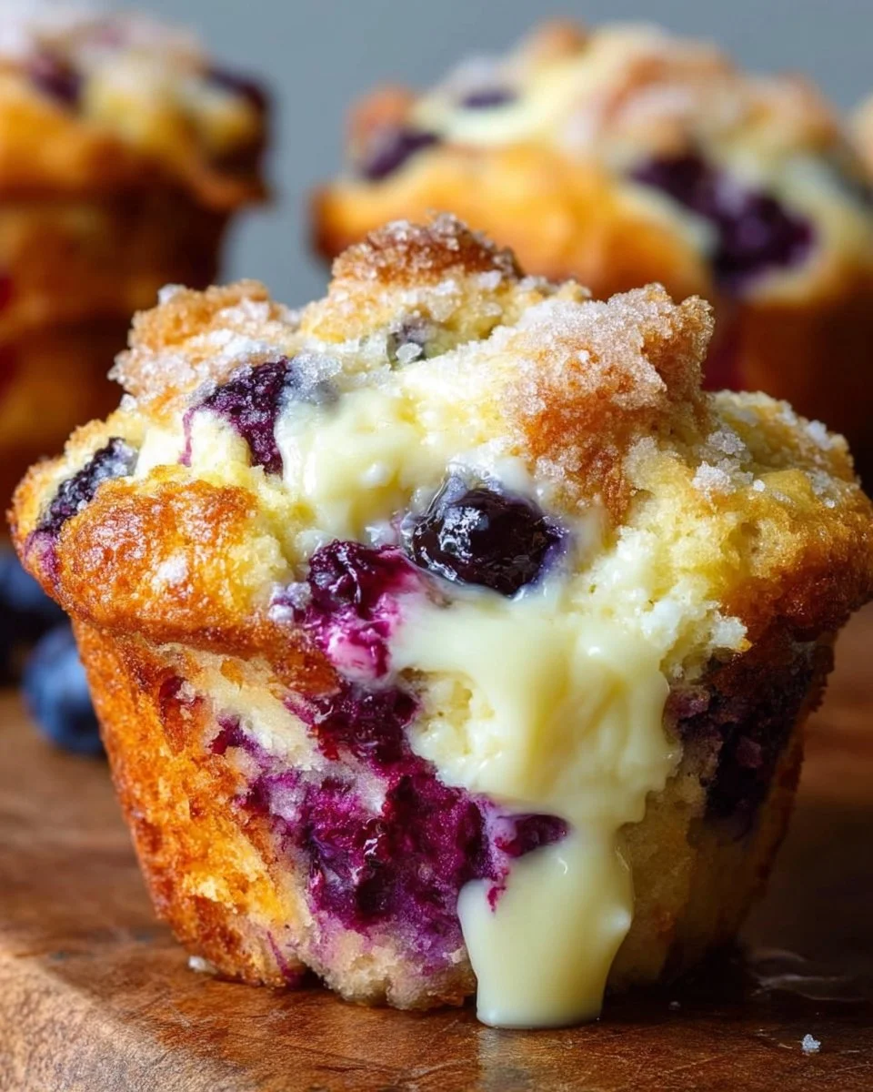 Blueberry Cream Cheese Muffins