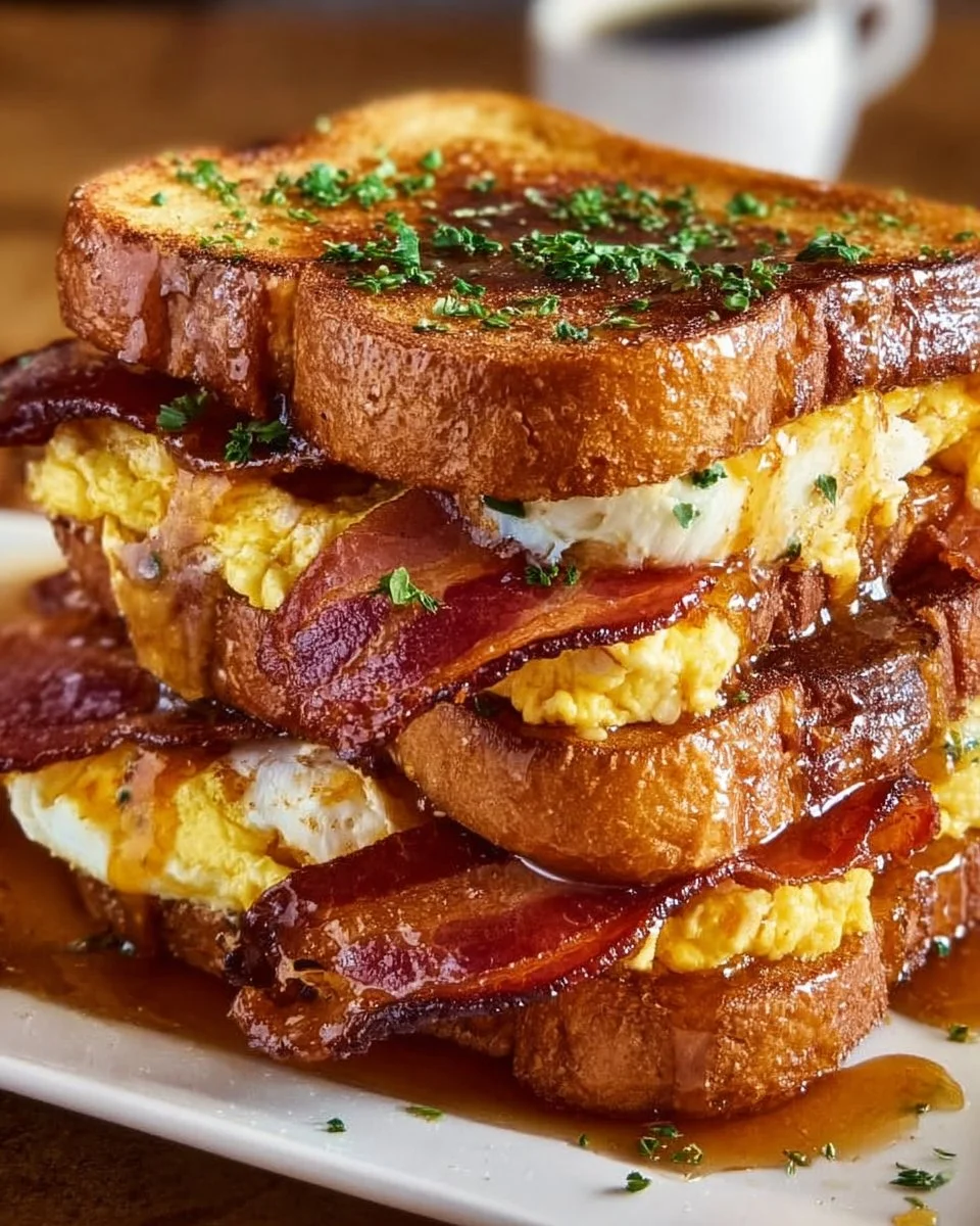 Bourbon Maple Bacon Stuffed Toast: A Decadent Delight!