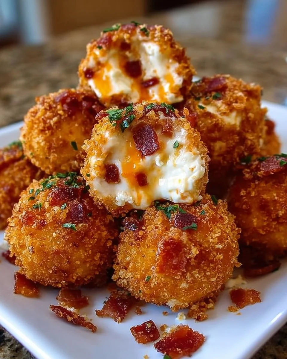 Buffalo Chicken Bacon Mozzarella Bombs ready for game day