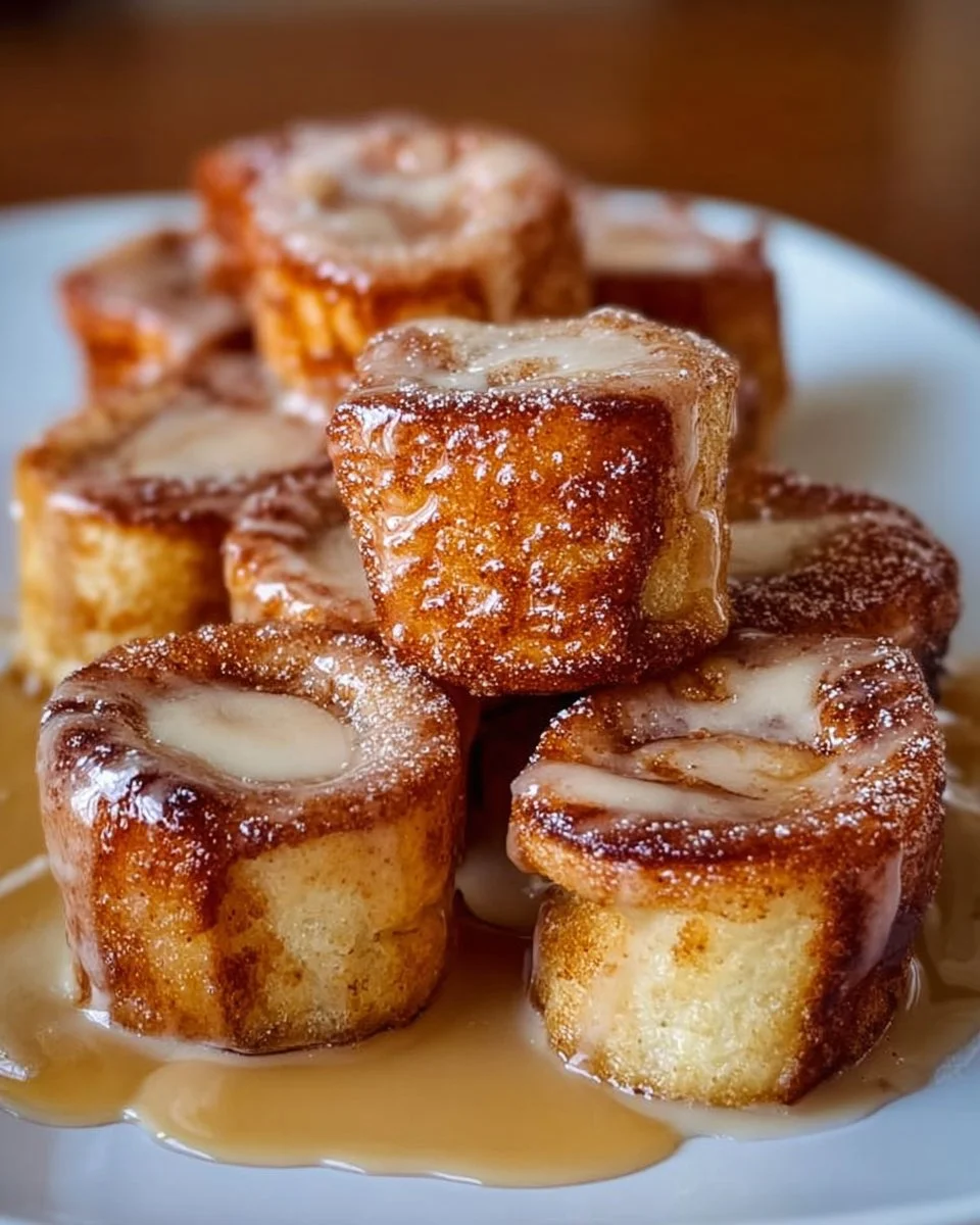 Cinnamon Roll French Toast Bites
