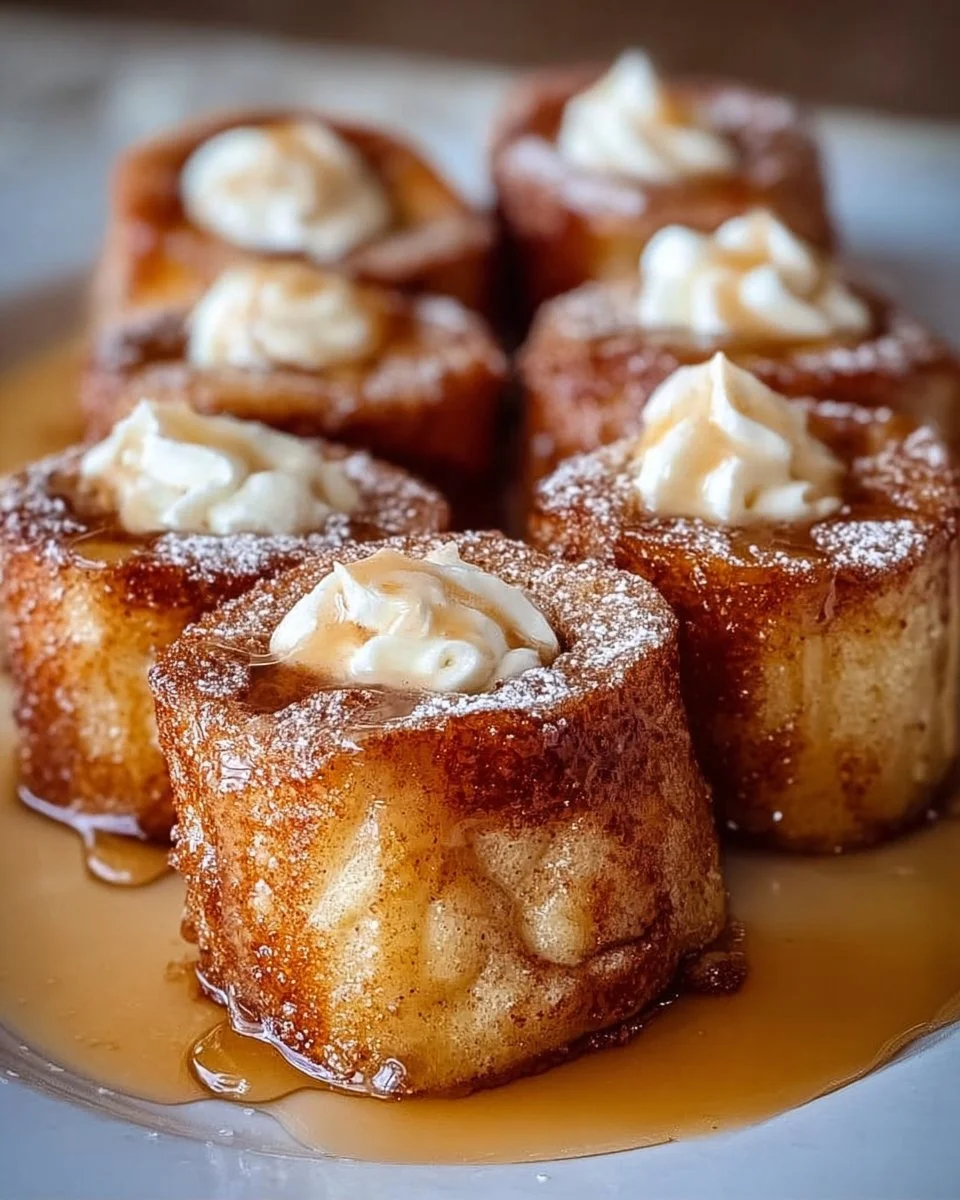 Cinnamon Roll French Toast Bites