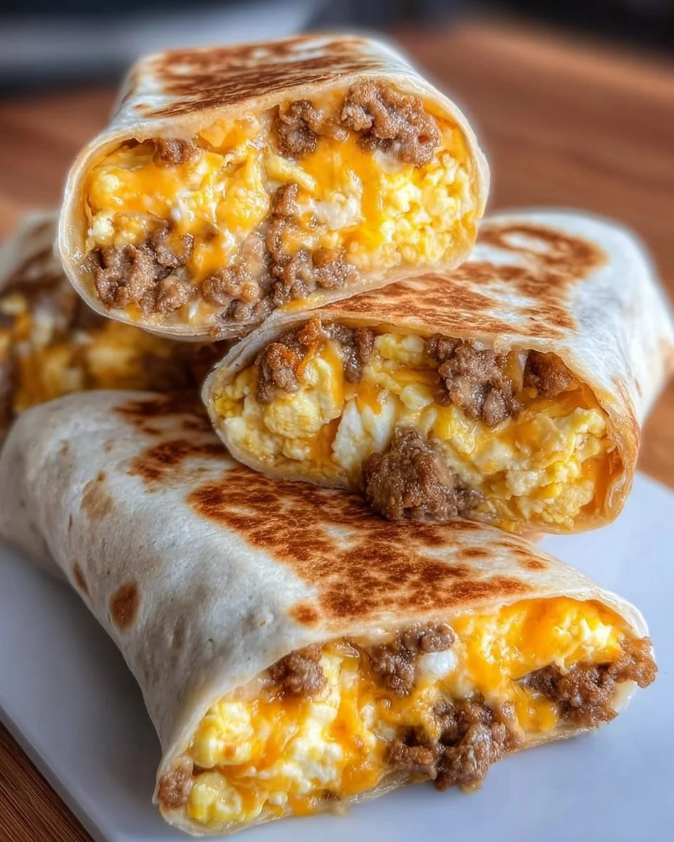 Freezer Breakfast Burritos