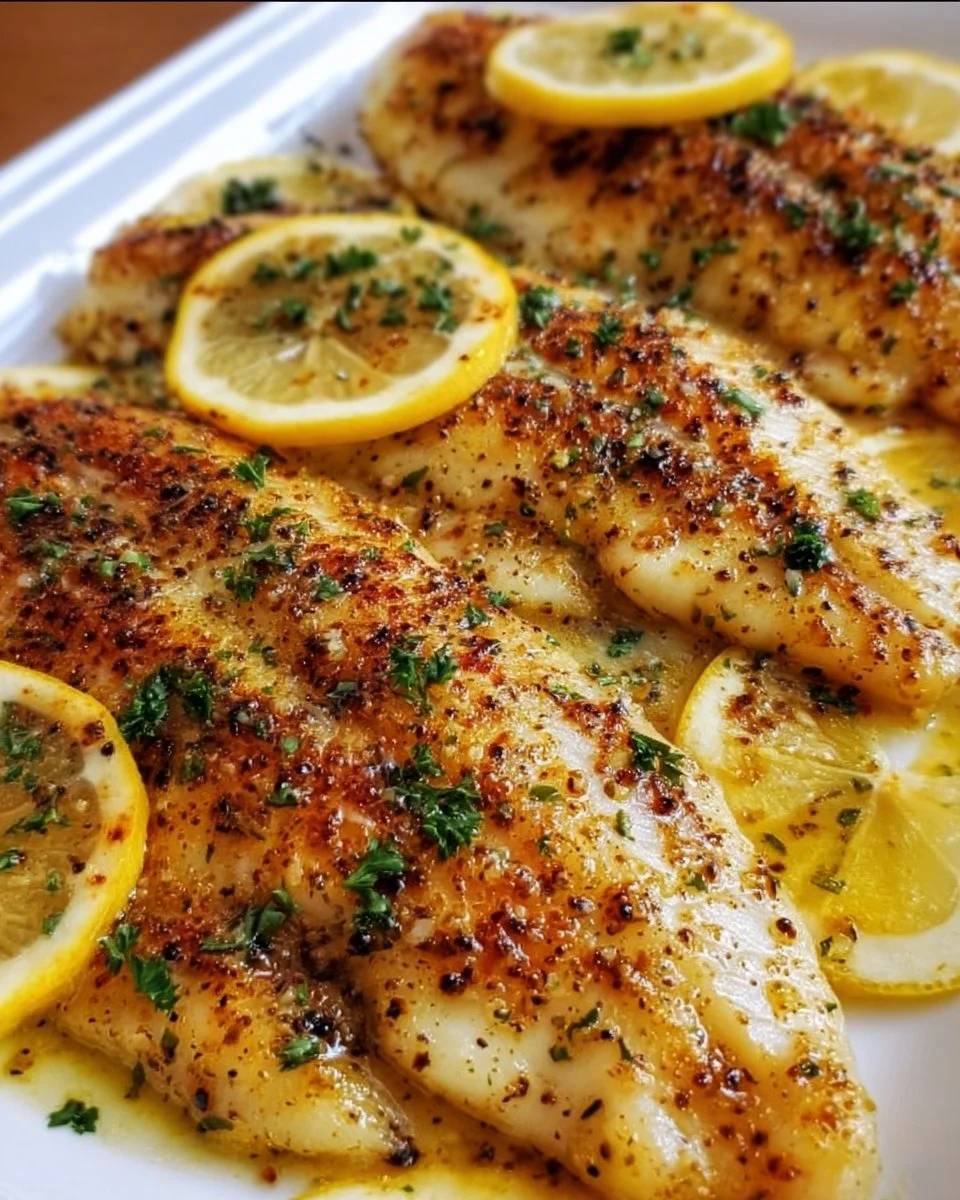 Garlic Butter Oven Baked Tilapia