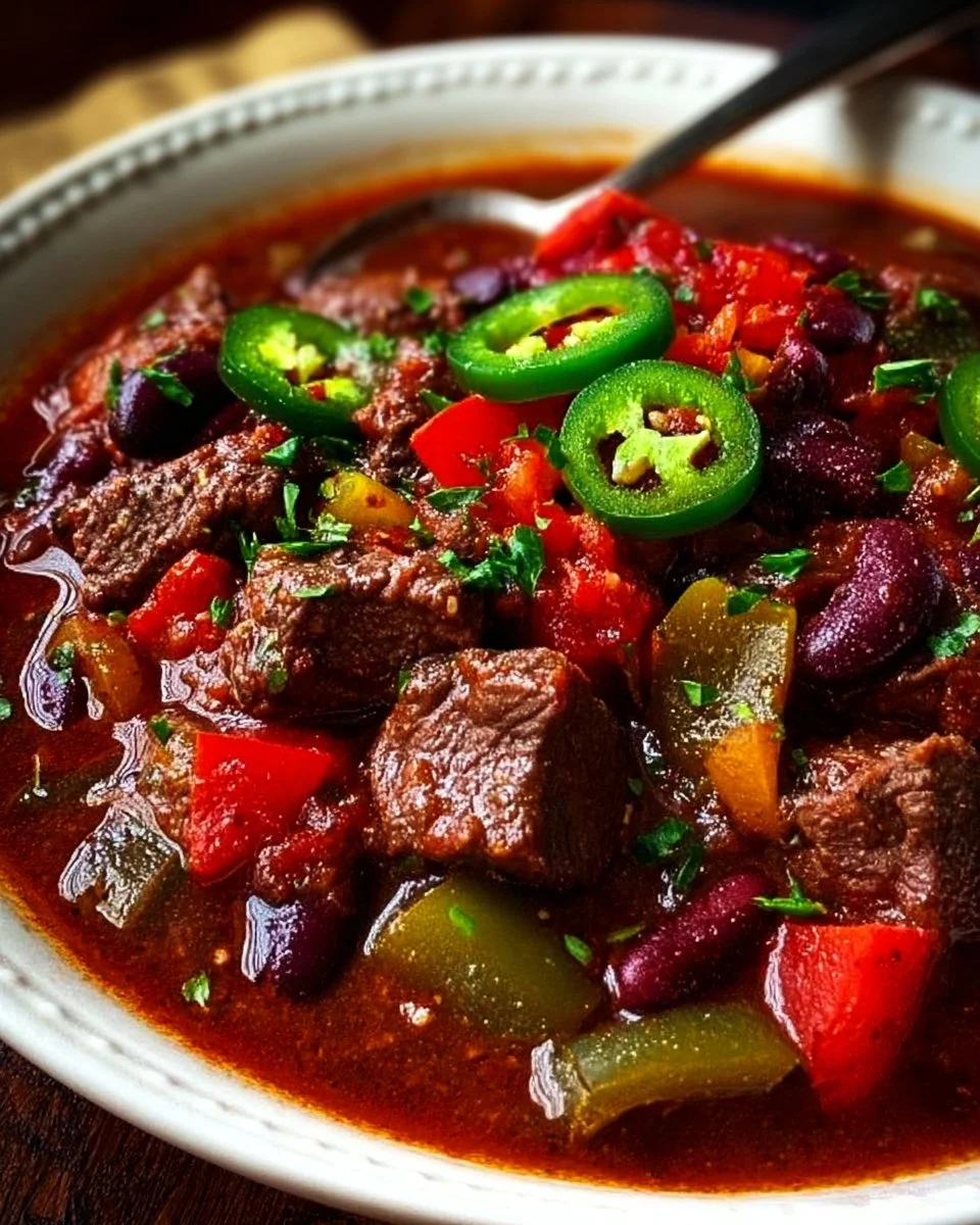 Hearty Spicy Slow-Cooked Venison Chili