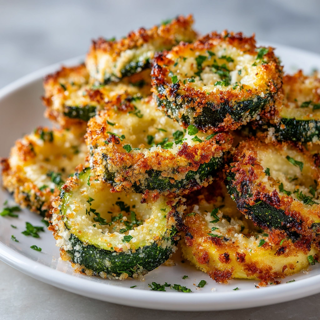 Easy Parmesan Zucchini Rings: Irresistibly Crunchy Snack!