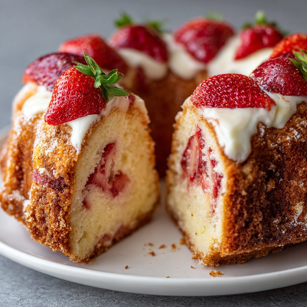 Strawberry Cream Cheese Pound Cake: A Delicious Delight!