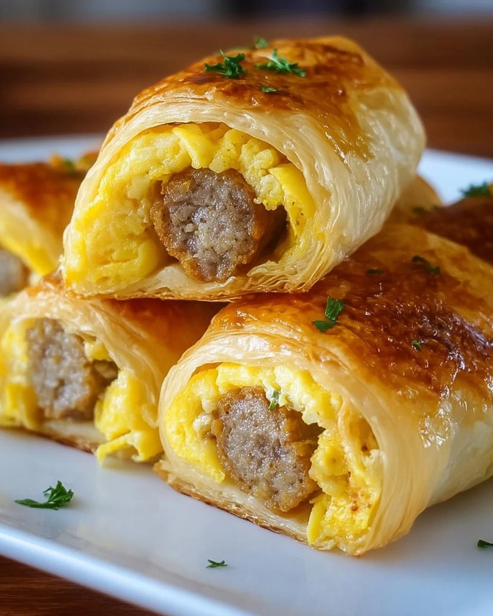 Sausage Egg Breakfast Roll-Ups – Quick &amp; Easy Morning Treat!