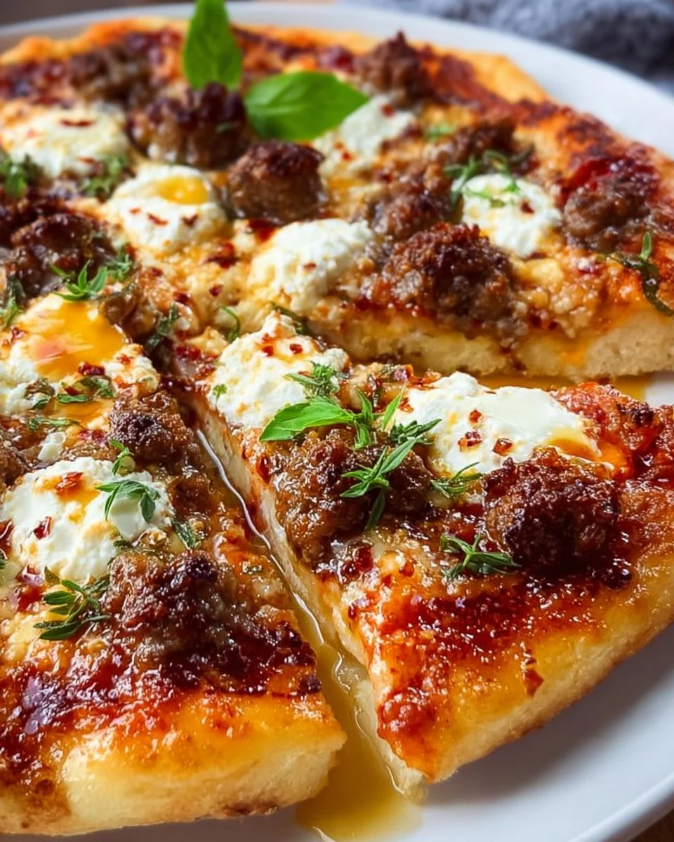 Sausage Ricotta Honey Hot Pizza in 5 Easy Steps for the Ultimate Sweet-Heat Slice