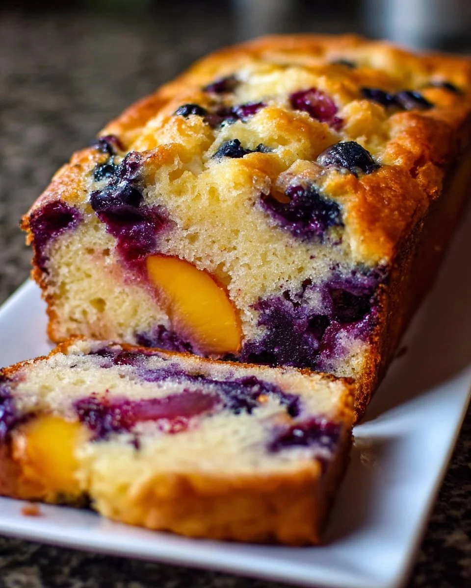 Blueberry Peach Bread