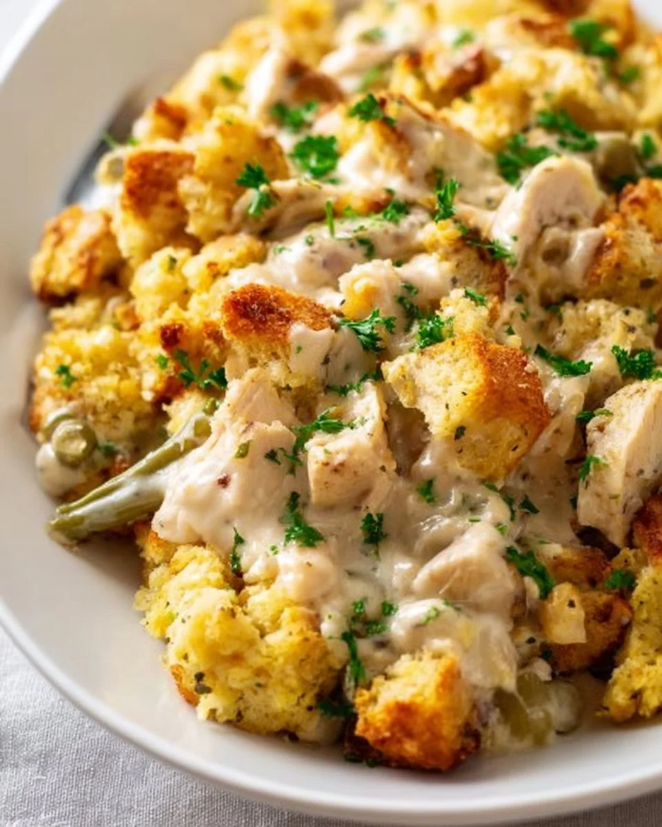 Chicken and Stuffing Casserole