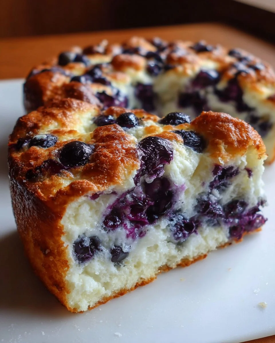 Cottage Cheese Blueberry Cloud Bread