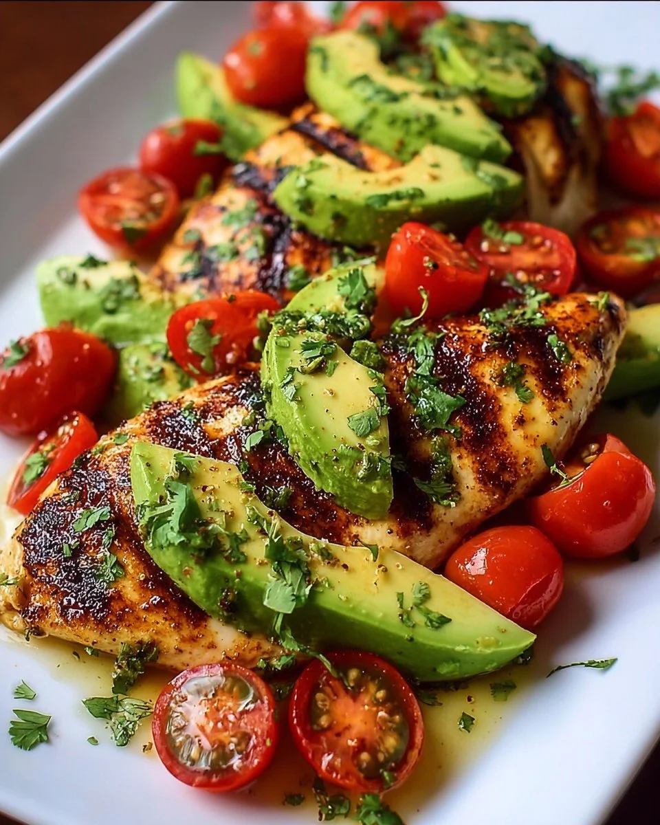 Juicy Grilled California Avocado Chicken