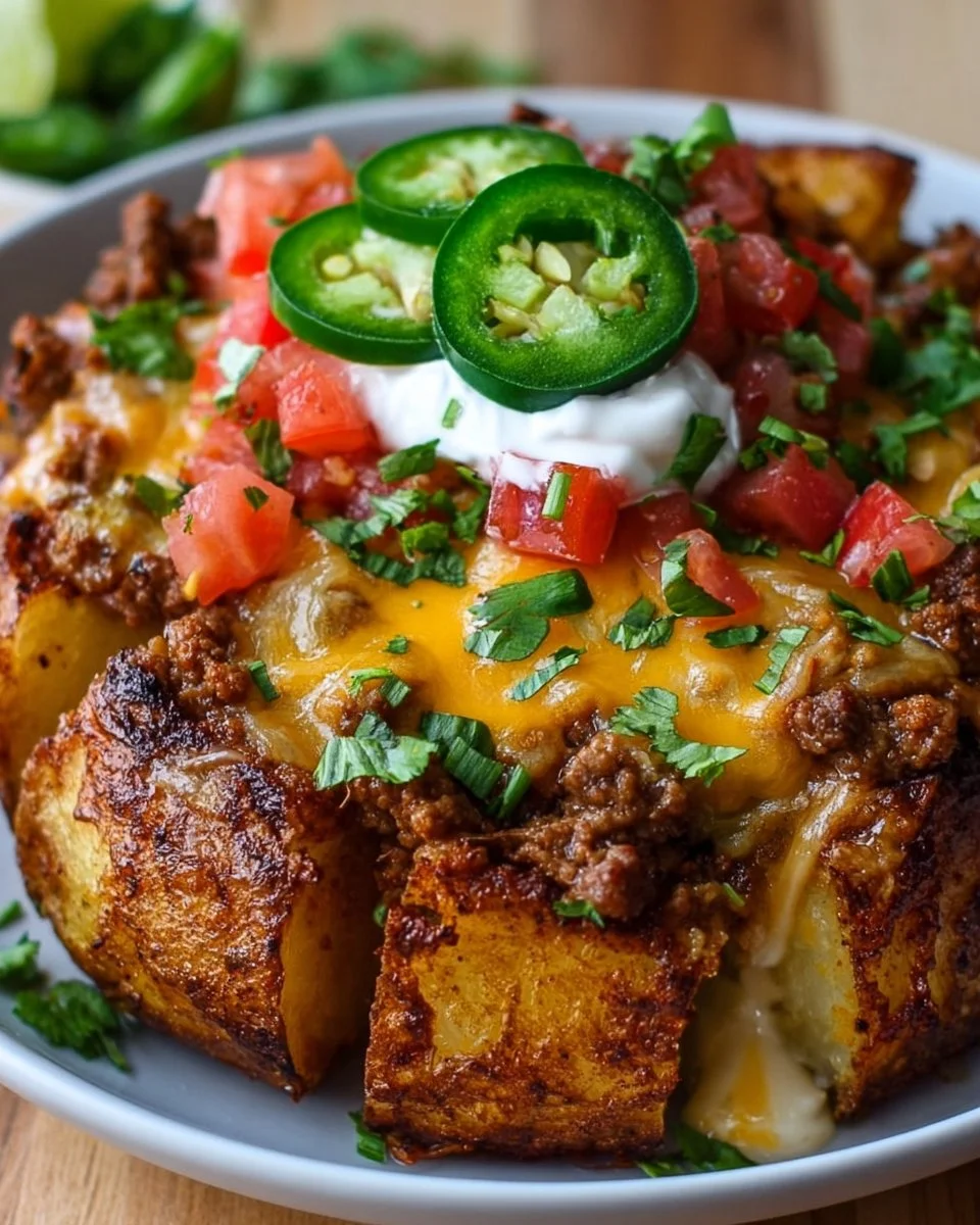 Loaded Fiesta Potato Bowls: Crispy &amp; Cheesy Dinner Fun