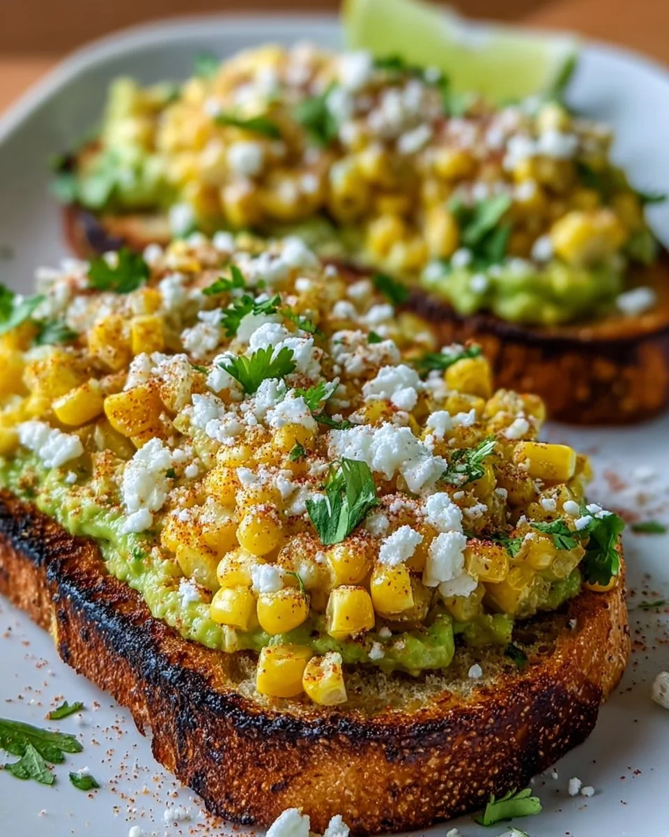 Mexican Street Corn Avocado Toast
