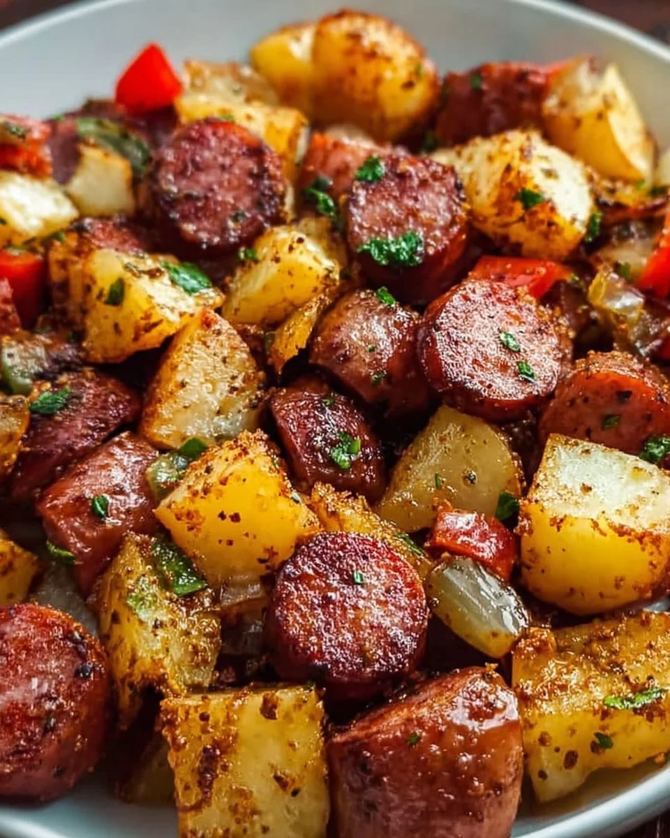 One Pan Kielbasa and Potatoes