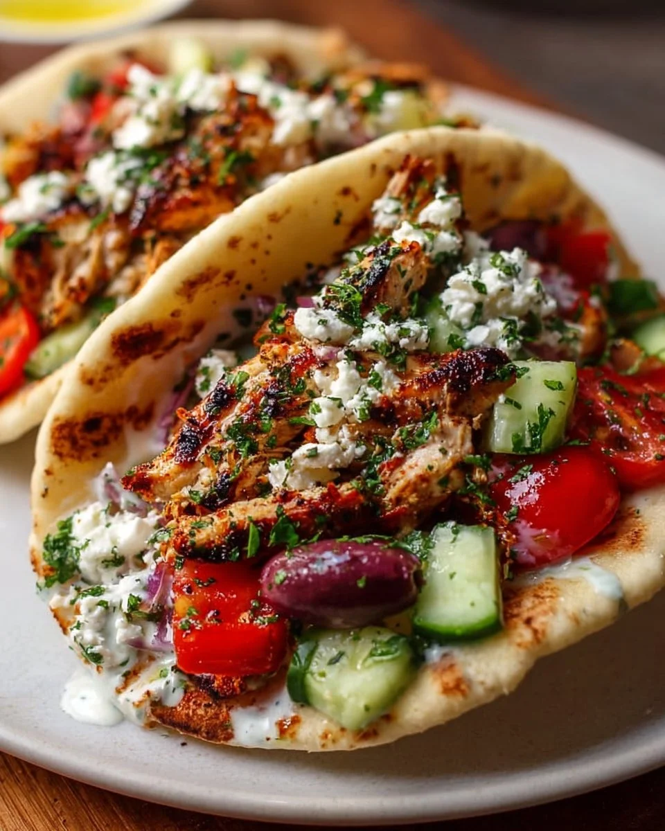 Quick Mediterranean Chicken Tacos