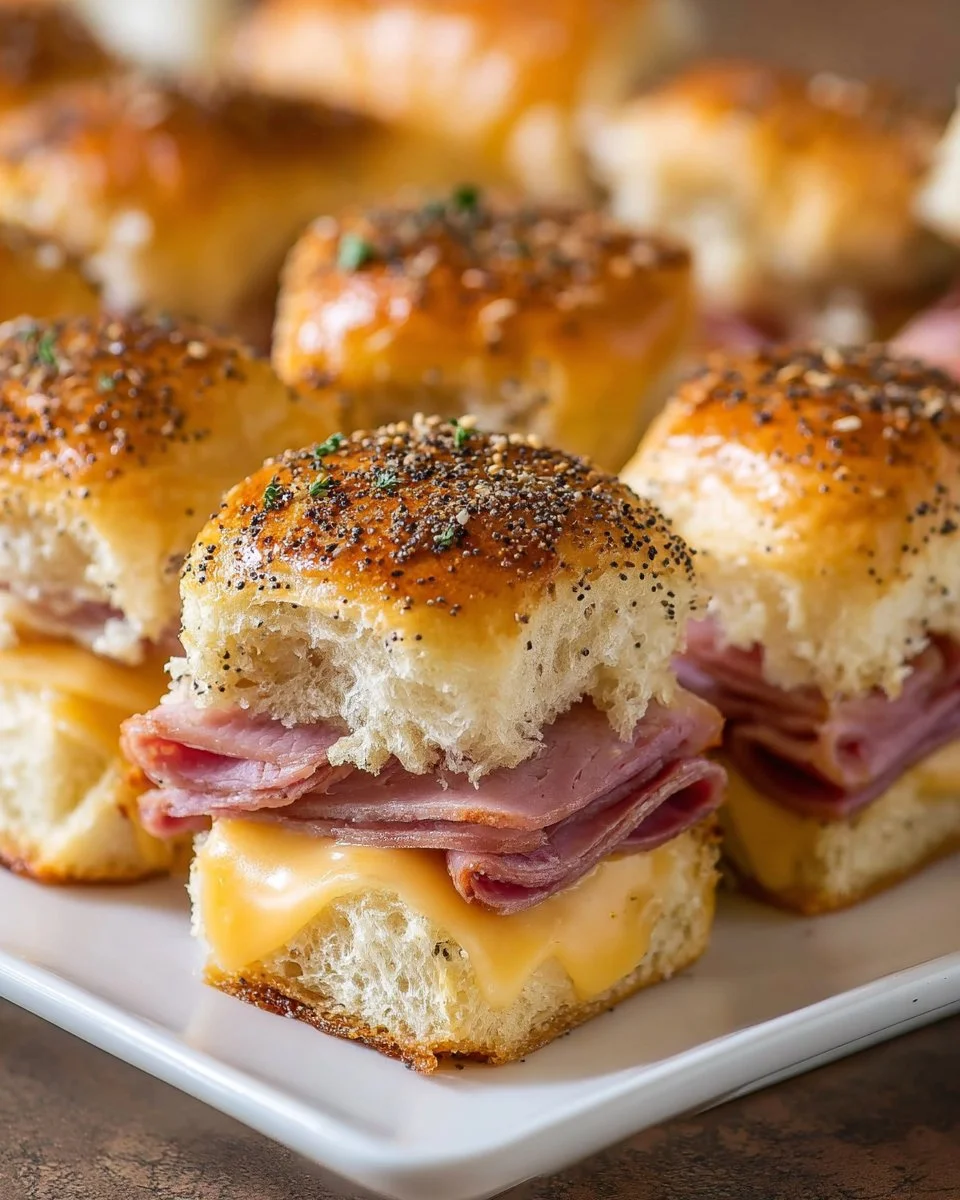 Baked Ham and Cheese Sliders