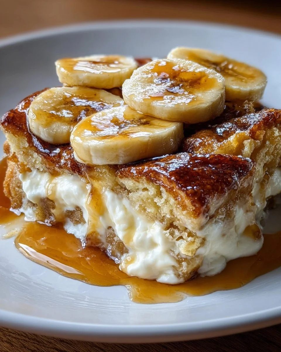 Banana Cream Cheese Cobbler