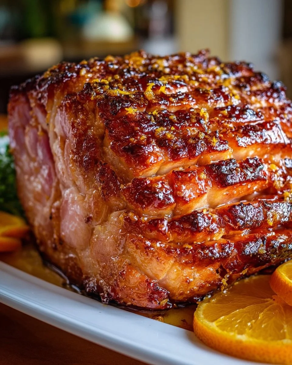 Brown Sugar Glazed Ham with Honey Orange Glaze
