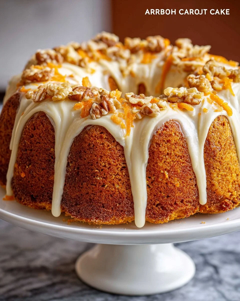 Carrot Bundt Cake with Cream Cheese Filling
