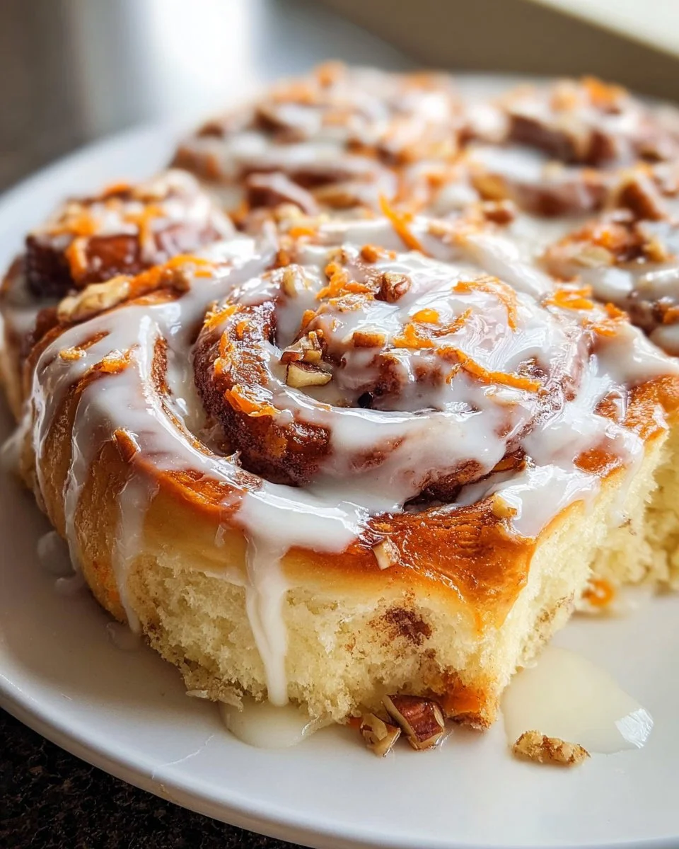 Carrot Cake Cinnamon Rolls