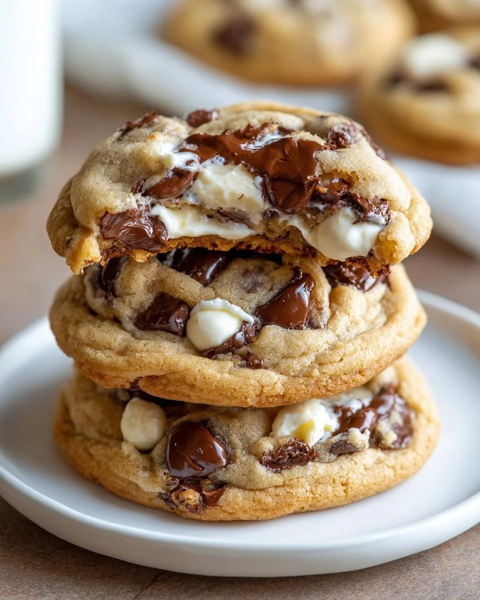 Chocolate Chip Cookies with Cream Cheese