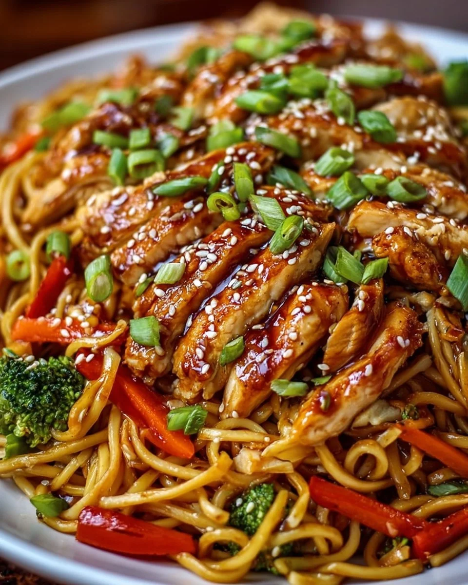 Delicious Chicken Teriyaki Noodles