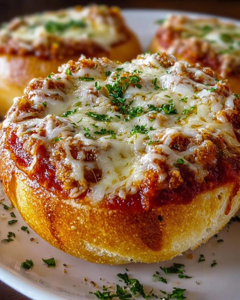 Spaghetti Garlic Bread Bowls