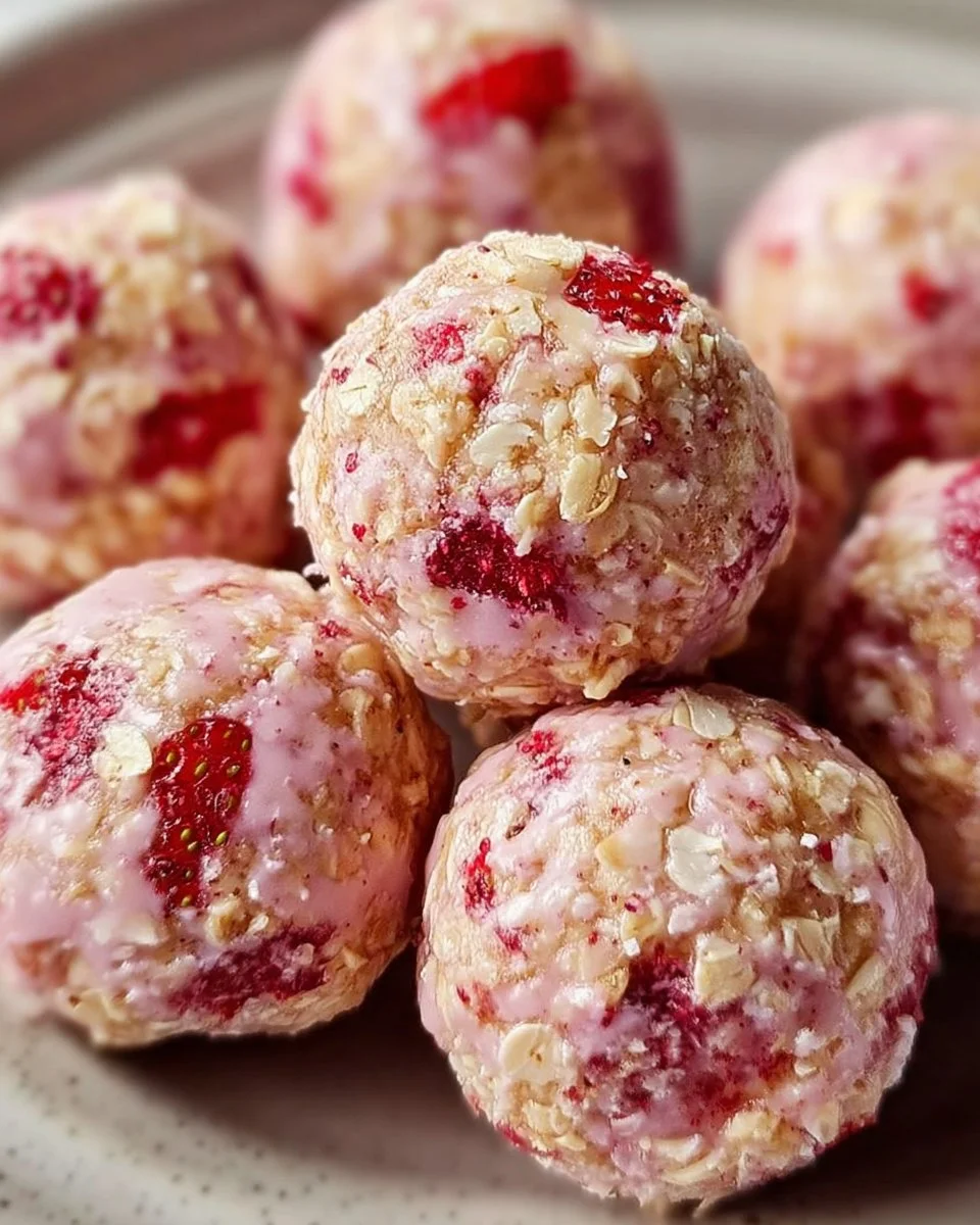 Strawberry Cheesecake Protein Balls
