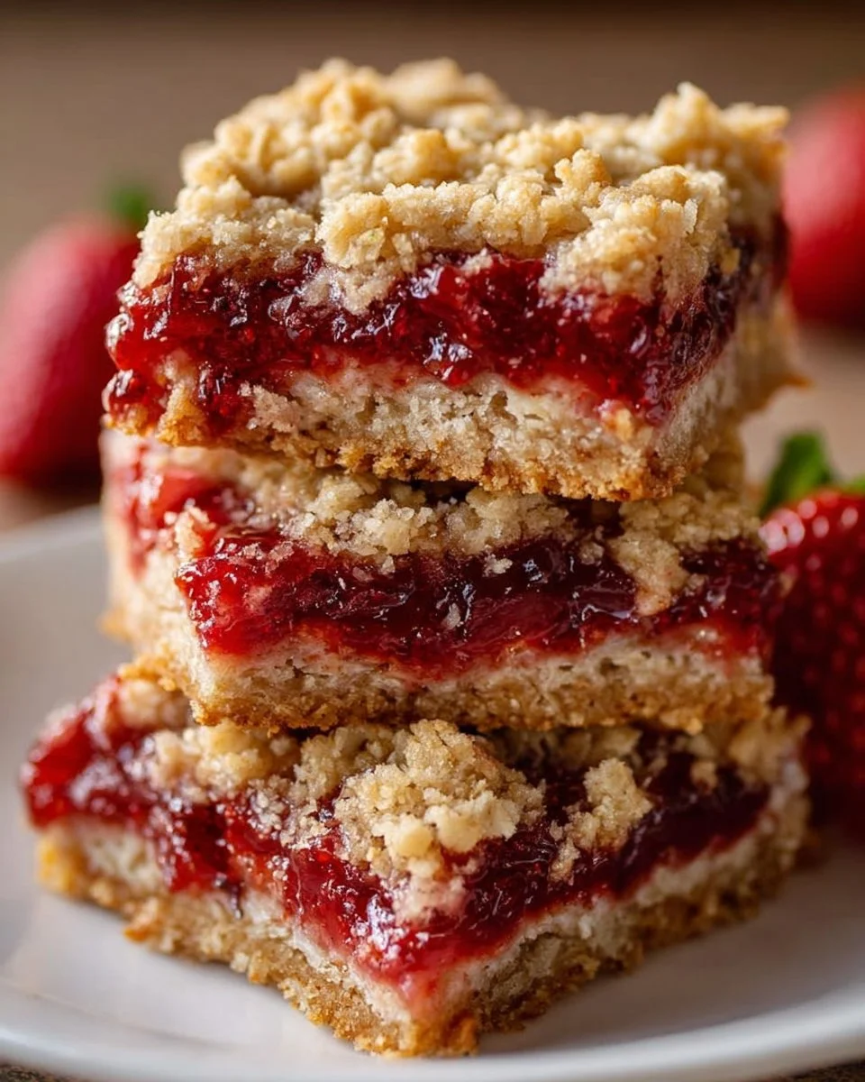 Strawberry Oatmeal Bars