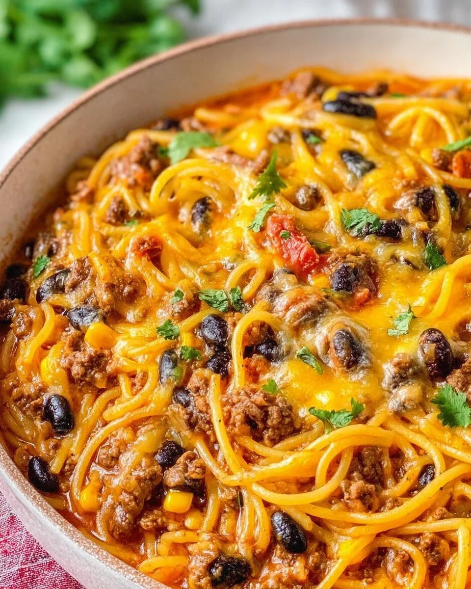 Taco Spaghetti Bake