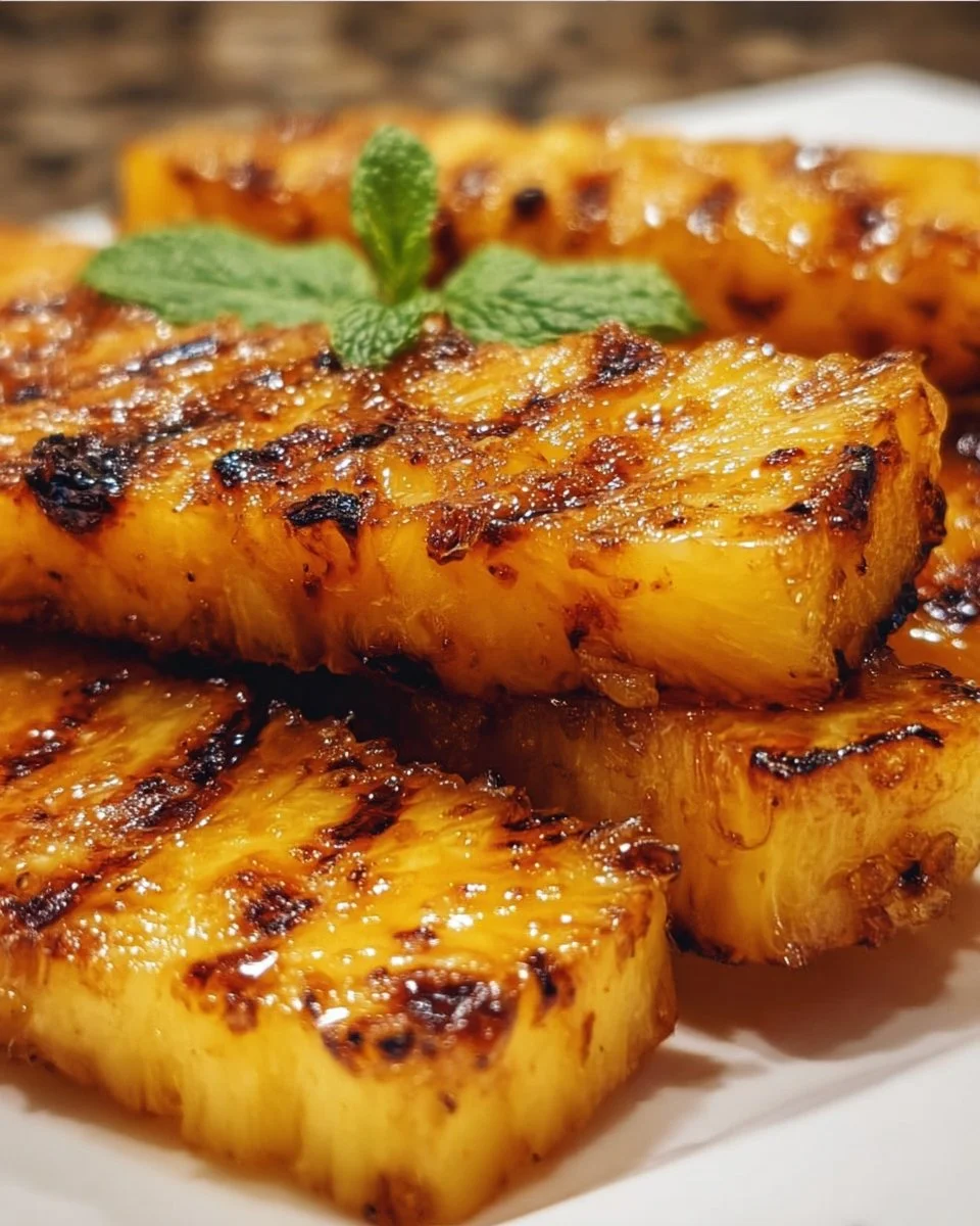 Brown Sugar Grilled Pineapple