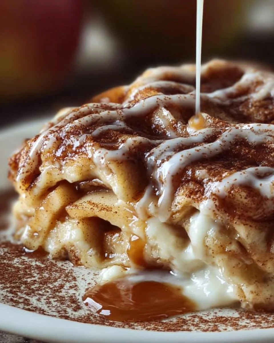 Cinnamon Roll Apple Lasagna