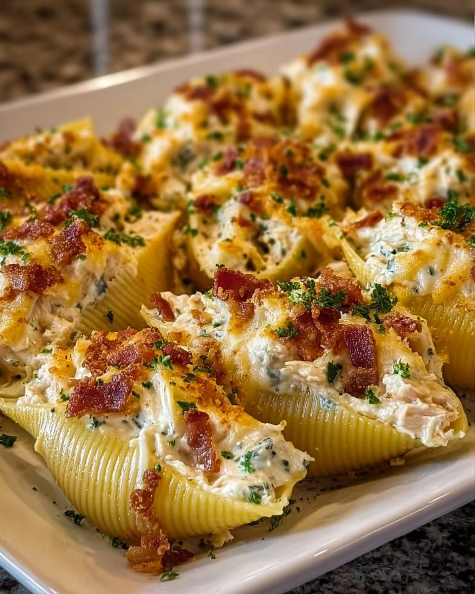 Crack Chicken Stuffed Shells
