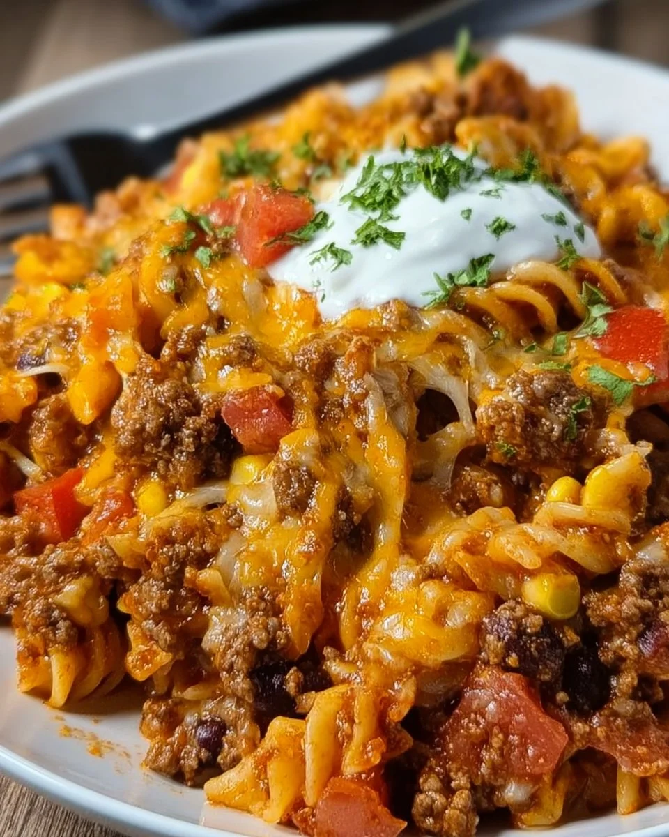 Crockpot Taco Casserole