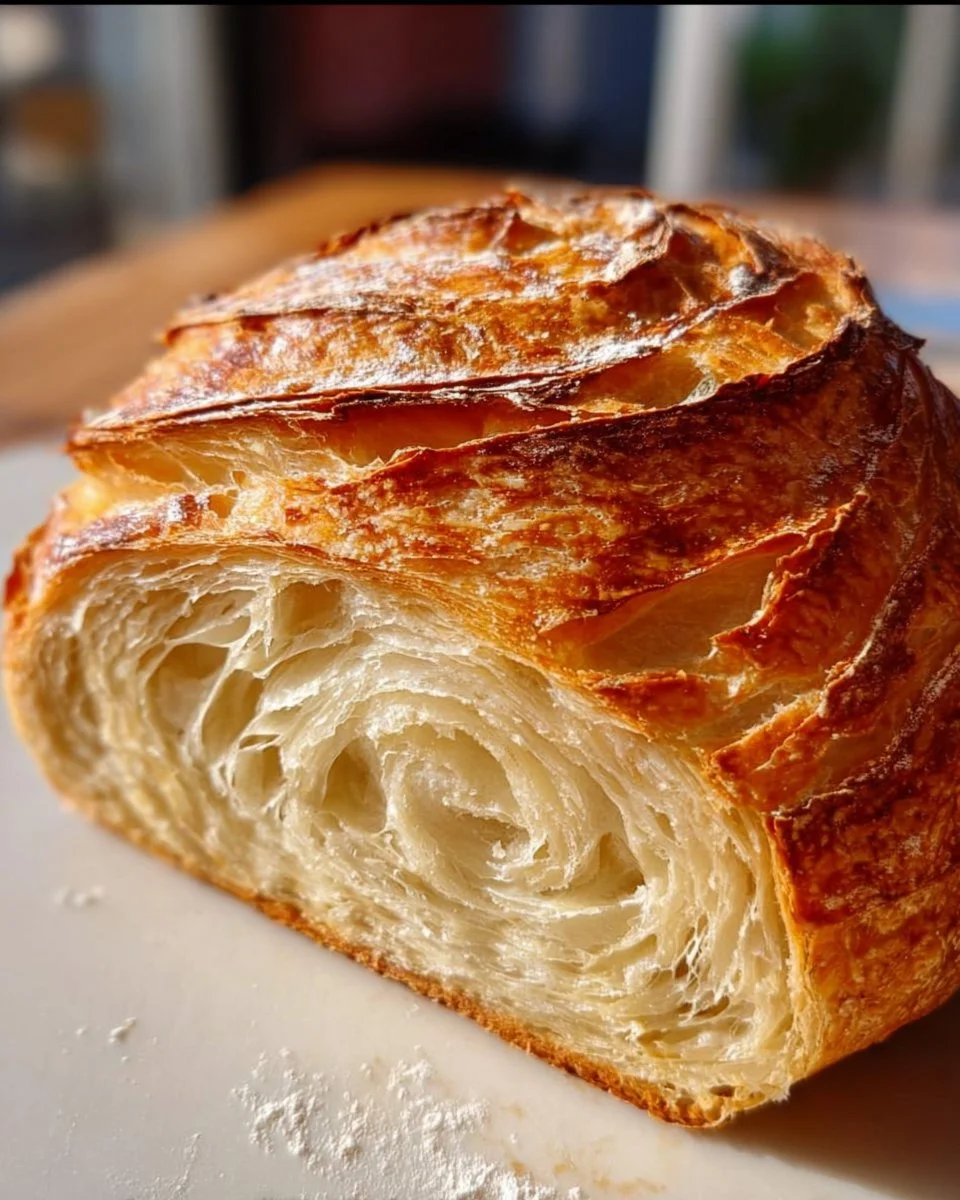 Croissant-Style Sourdough Loaf