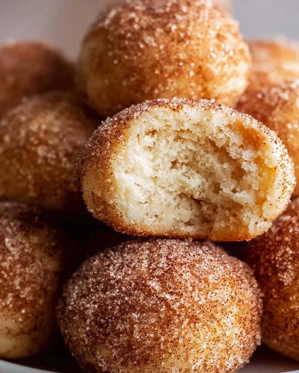 Soft Cinnamon Sugar Cookie Puffs