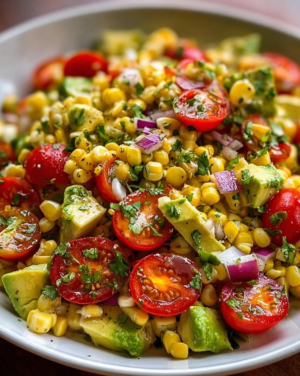 Summer Corn Salad with Avocado