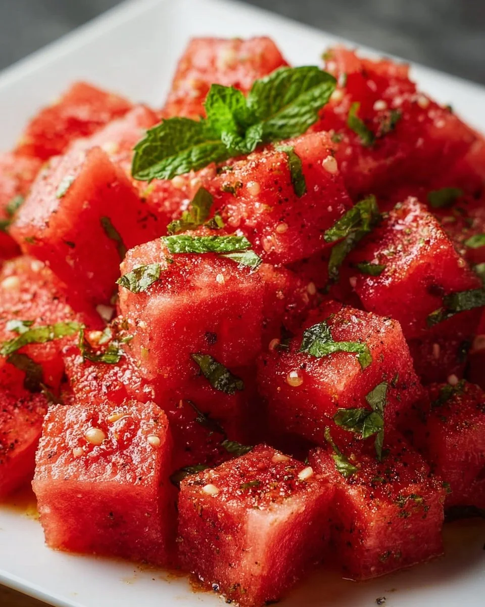 Sweet Heat Watermelon Crunch Bites