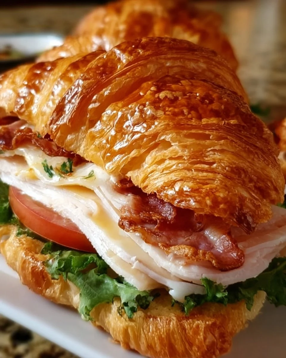 Turkey and Havarti Croissant Sandwich