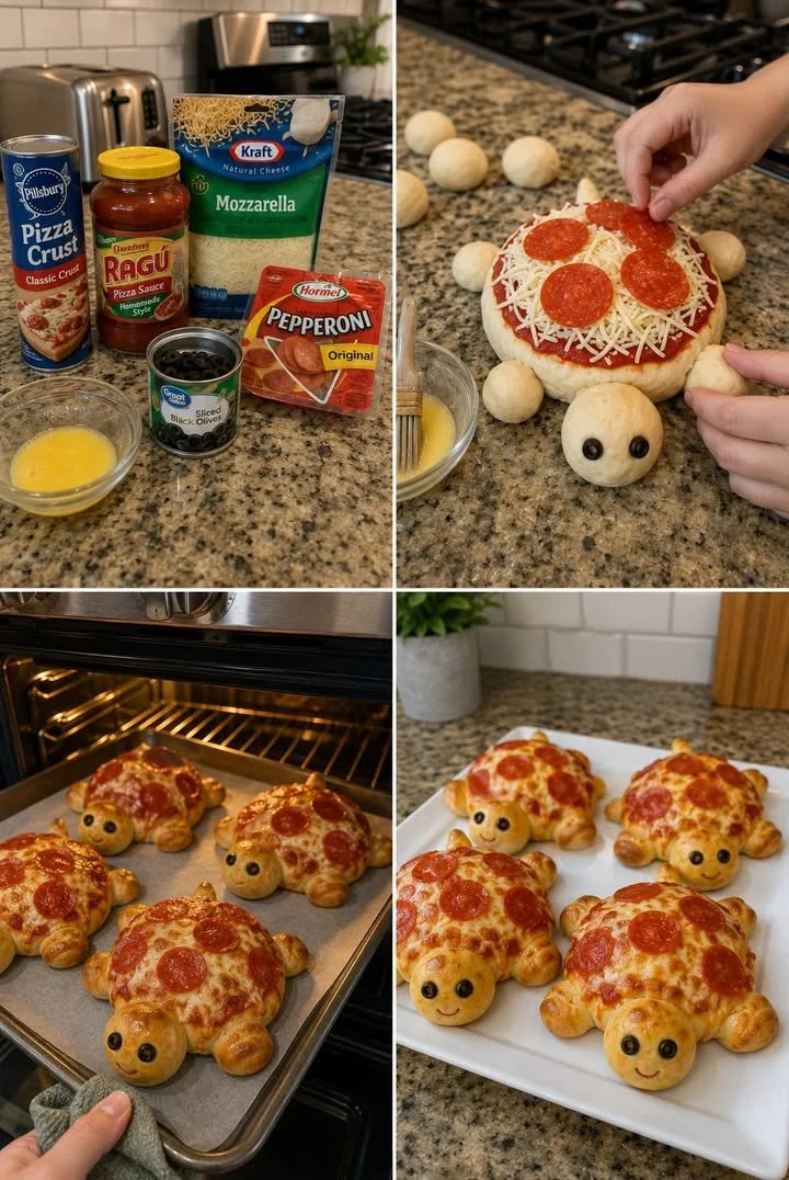 Mini Pizza Turtle Buns