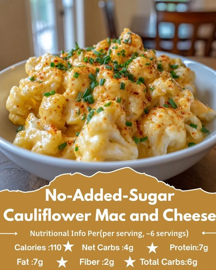 No-Added-Sugar Cauliflower Mac and Cheese