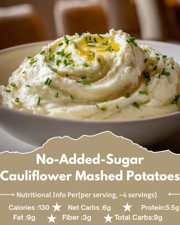 No-Added-Sugar Cauliflower Mashed Potatoes