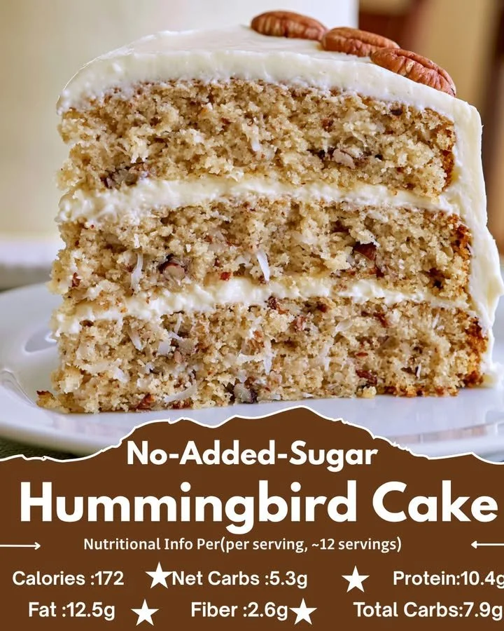 No-Added-Sugar Hummingbird Cake